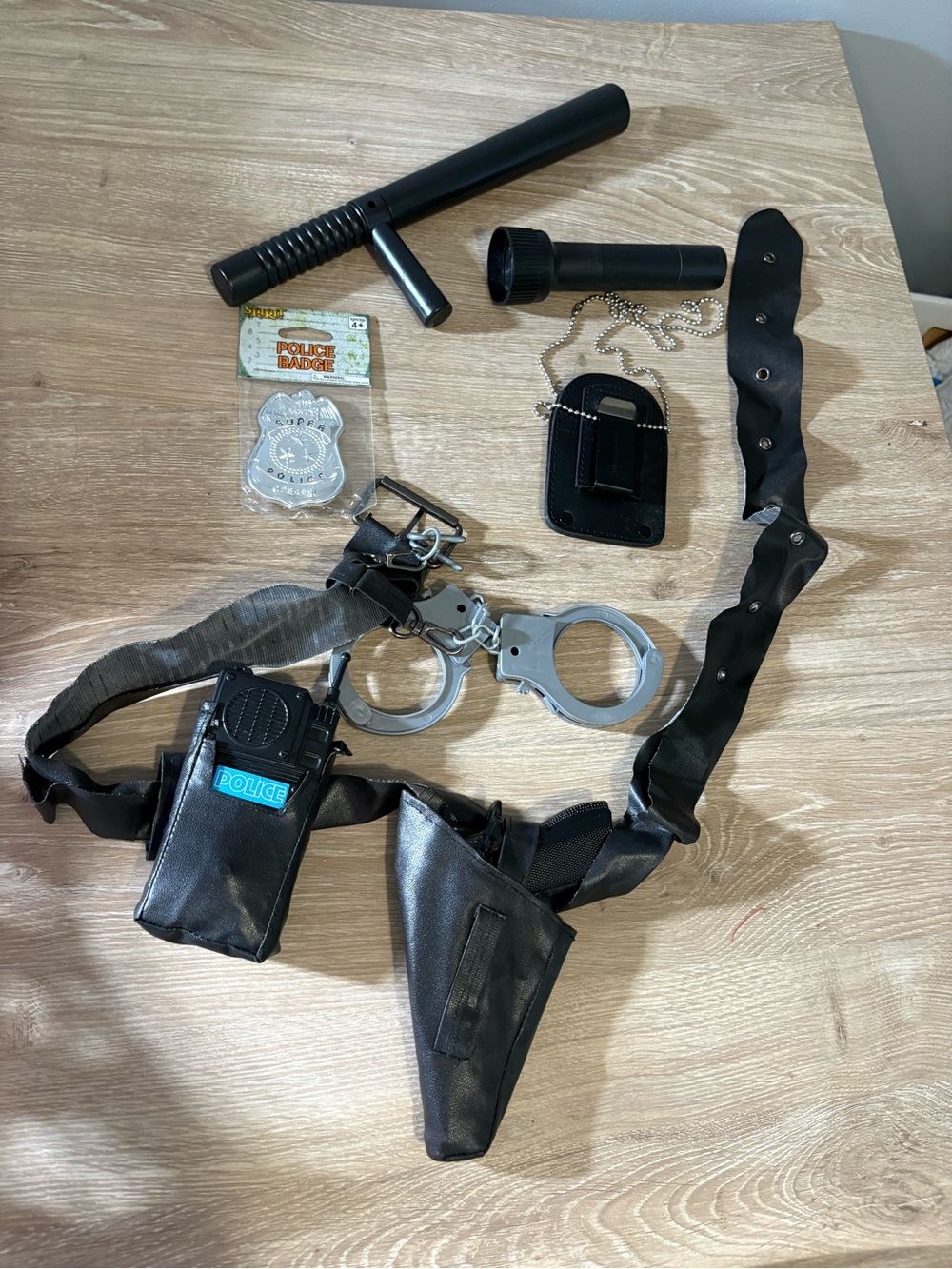 Police Costume Belt Set and Accessories